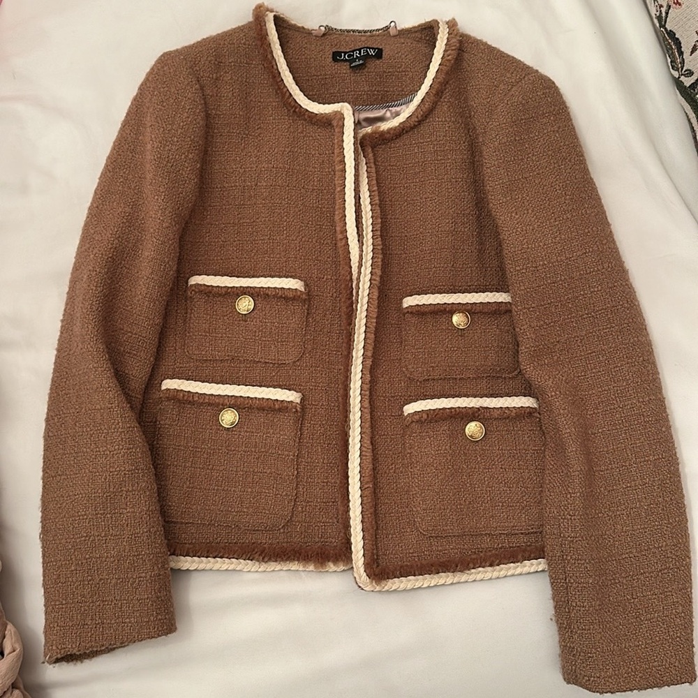 J. Crew Frances lady jacket in maritime tweed - Size 4